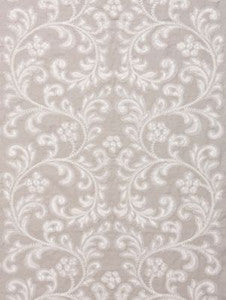 Chiara Embroidery Pearl Grey SC270290002 by Scalamandre Designer Fabric
