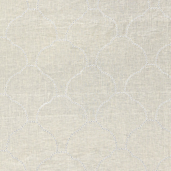 Coquille Sheer/Flax Sc 000227038 by Scalamandre
 Designer Fabric ATMOSPHERE SHEERS                                                      87% LINEN 13% VISCOSE INDIA LIGHT DUTY Horizontal: 7.875" and Vertical: 8.125" 49"  - Swanky Fabrics -