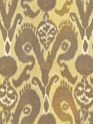 Bukhara Silk Ikat Spice SC270970002 by Scalamandre Designer Fabric MERCHANTE 53% VISCOSE 47% SILK THAILAND LIGHT DUTY Horizontal: 48" and Vertical: 26.5" 53 - Swanky Fabrics -