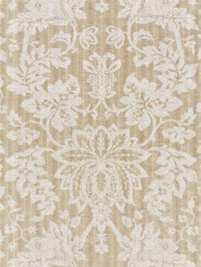 Metalline Damask Flax SC271360002 by Scalamandre Designer Fabric