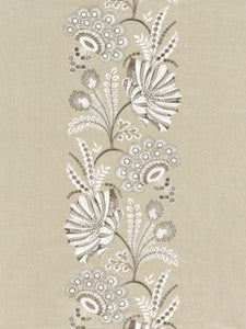 Annelise Embroidery Flax SC271620002 by Scalamandre Designer Fabric