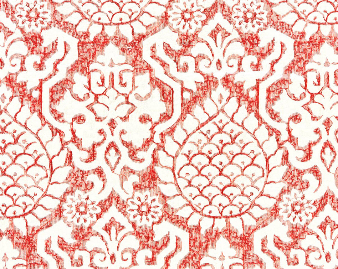 Surat Embroidery Coral SC272170002 by Scalamandre Designer Fabric