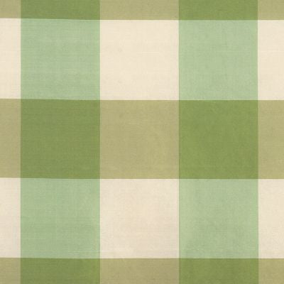 Woodland Check Green & Ivory SC362910002 by Scalamandre Designer Fabric 100% SILK INDIA LIGHT DUTY Horizontal: 8" and Vertical: 8" 56 - Swanky Fabrics -