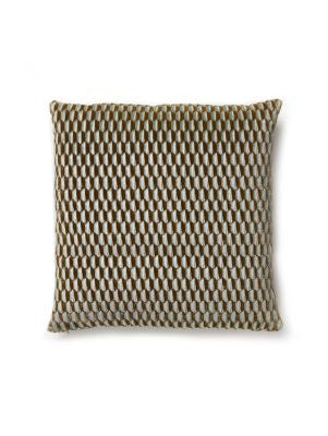 Allegra Velvet Pillow 22 X 22 - Mineral SCALLEPILL0002 by Scalamandre Designer Pillows 3% ACRYLIC, 72% VISCOSE / 25% COTTON / Horizontal: and Vertical: 0 - Swanky Fabrics -
