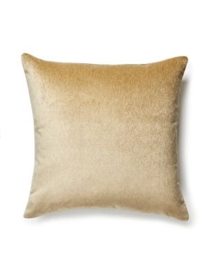 Bay Velvet Outdoor Pillow 22 X 22 - Sand SCBAYPILL0002 by Scalamandre Designer Pillows 100% SOLUTION DYED ACRYLIC U.S.A. Horizontal: and Vertical: 0 - Swanky Fabrics -