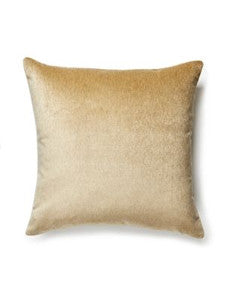 Bay Velvet Outdoor Pillow 22 X 22 - Sand SCBAYPILL0002 by Scalamandre Designer Pillows