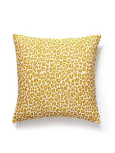 Backyard Bengal Outdoor Pillow 22 X 22 - Tangerine SCBENGPILL0002 by Scalamandre Designer Pillows