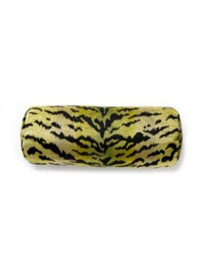 Tigre Pillow 21 X 7 - Greens & Black SCBTIGRPILL0002 by Scalamandre Designer Pillows 69% VISCOSE 18% POLYESTER 13% COTTON U.S.A. MEDIUM DUTY Horizontal: 30.5" and Vertical: 24.75" 0 - Swanky Fabrics -