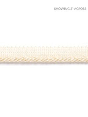 Millstone Twisted Cord Cream SCC3040002 by Scalamandre Designer Trim HAMPTONS TRIMMINGS 90% VISCOSE 10% ACRYLIC ITALY LIGHT DUTY Horizontal: and Vertical: 0.19 - Swanky Fabrics -