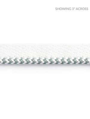 Zig Zag Cord Sky SCC3130002 by Scalamandre Designer Trim ISOLA INDOOR / OUTDOOR 99% POLYOLEFIN, 1% POLYESTER UNITED KINGDOM HEAVY DUTY Horizontal: and Vertical: 0.25 - Swanky Fabrics -