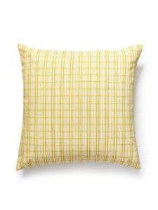 Check Please Outdoor Pillow 22 X 22 - Goldenrod SCCHECKPILL0002 by Scalamandre Designer Pillows