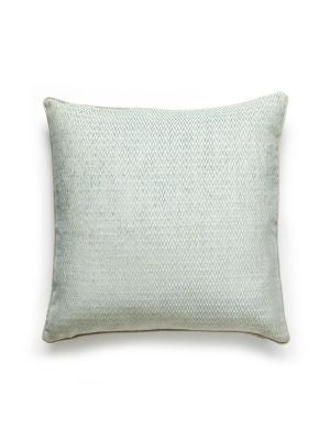 Cortona Chenille Pillow 22 X 22 - Mineral SCCORTNPILL0002 by Scalamandre Designer Pillows 18% LINEN / 4% POLYESTER, 40% VISCOSE / 30% COTTON Horizontal: and Vertical: 0 - Swanky Fabrics -