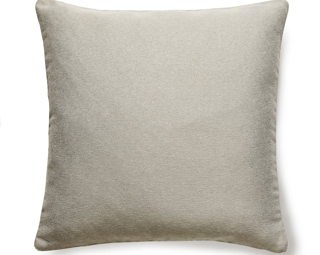 Dapper Flannel Pillow 22 X 22 - Putty SCDAPPPILL0002 by Scalamandre Designer Pillow