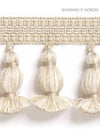 Halsey Onion Fringe Linen SCFT14990002 by Scalamandre Designer Trim