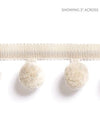 Osborne Pom Pom Fringe Linen SCFX15000002 by Scalamandre Designer Trim