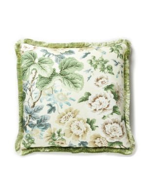 Highgrove Linen Print Pillow 22 X 22 - Rich Cream SCHIGHPILL0002 by Scalamandre Designer Pillows 100% LINEN Horizontal: and Vertical: 0 - Swanky Fabrics -