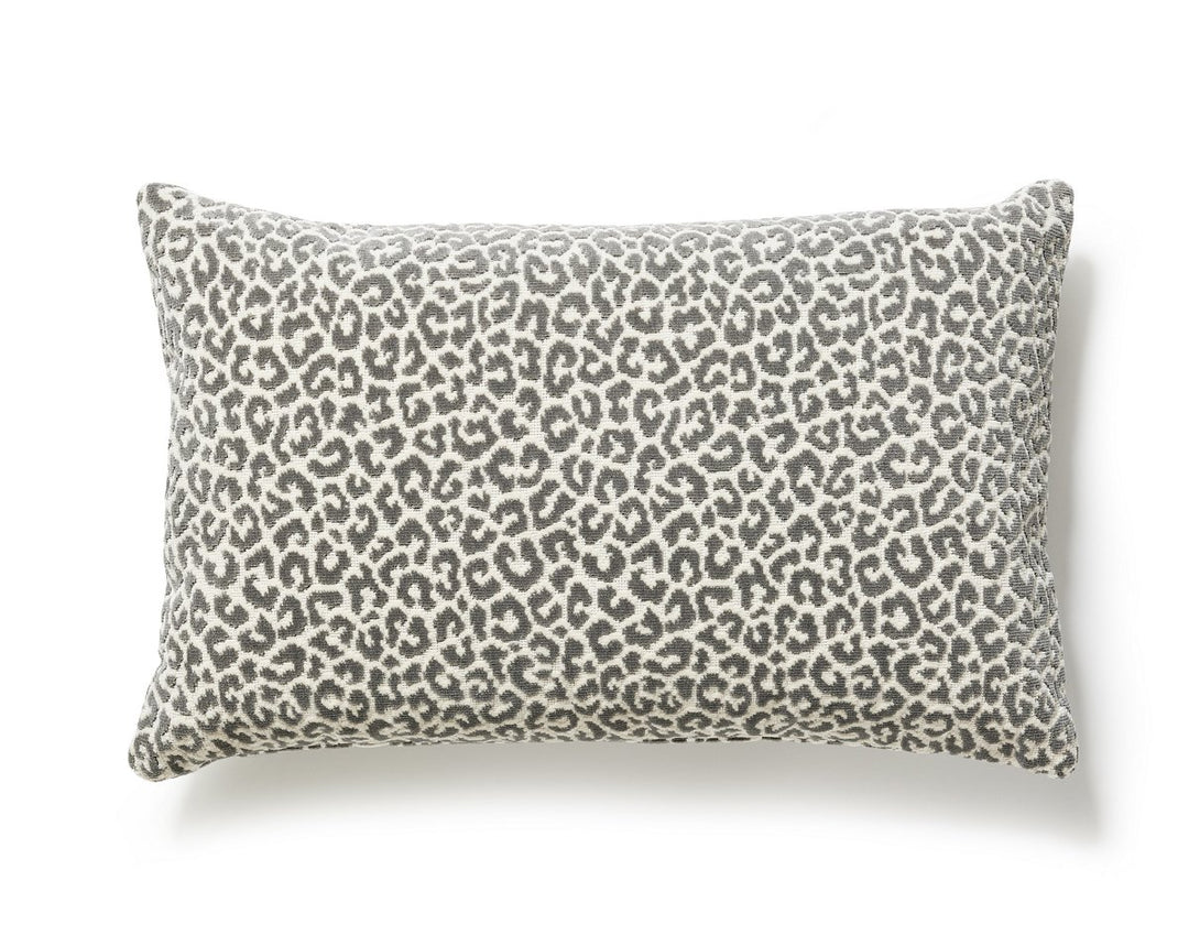 Panthera Velvet Pillow 14 X 22 - Smoke SCLBDK270370002 by Scalamandre Designer Pillow