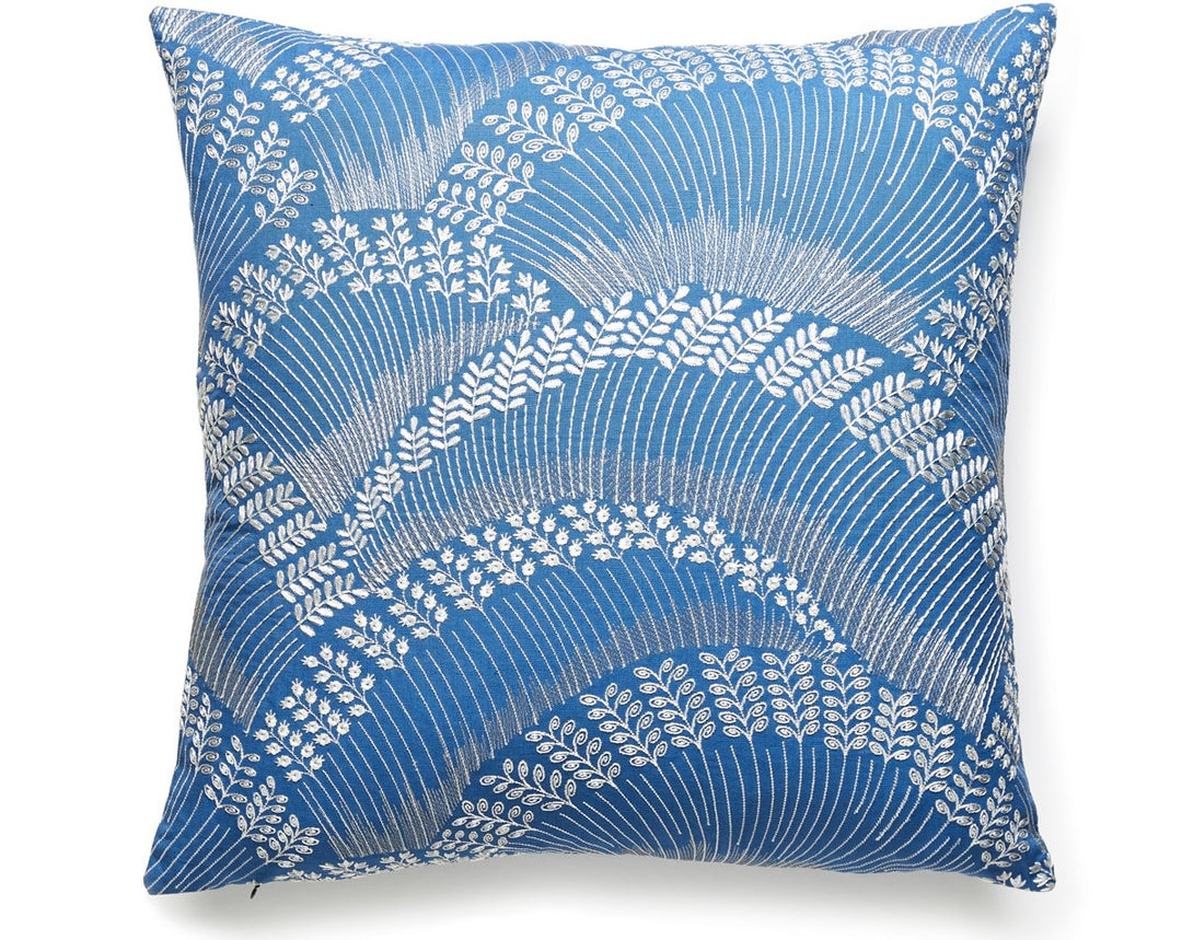 Lovegrass Embroidery Pillow 22 X 22 - Marlin SCLOVEPILL0002 by Scalamandre Designer Pillow