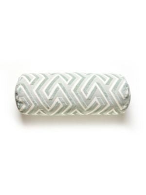 Maze Velvet Pillow 21 X 7 - Harbor SCMAZE7PILL0002 by Scalamandre Designer Pillows PACIFICA 68% COTTON 32% LINEN HEAVY DUTY Horizontal: 10.75" and Vertical: 6.75" 0 - Swanky Fabrics -