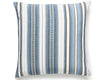 Nile Stripe Pillow 22 X 22 - Blue Jay SCNILEPILL0002 by Scalamandre Designer Pillow