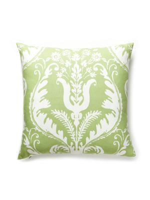 Primavera Pillow 22 X 22 - Celery SCPRIMPILL0002 by Scalamandre Designer Pillows BOTANICA 52% LINEN 48% COTTON U.S.A. LIGHT DUTY Horizontal: 25.25" and Vertical: 28" 0 - Swanky Fabrics -