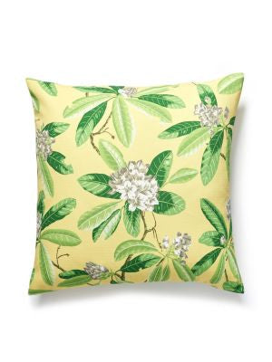Rhododendron Outdoor Pillow 22 X 22 - Pineapple SCRHODMPILL0002 by Scalamandre Designer Pillows 100% SOLUTION DYED POLYESTER U.S.A. Horizontal: and Vertical: 0 - Swanky Fabrics -