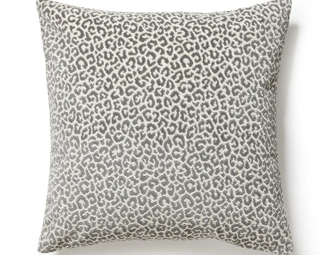 Panthera Velvet Pillow 22 X 22 - Smoke SCSDDK270370002 by Scalamandre Designer Pillow