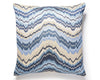 Bergamo Embroidery Pillow 22 X 22 - Indigo SCSDDK270960002 by Scalamandre Designer Pillow