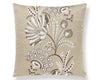 Annelise Embroidery Pillow 22 X 22 - Flax SCSDDK271620002 by Scalamandre Designer Pillow