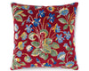 Millefleur Velvet Pillow 22 X 22 - Ruby Cobalt SCSDDK273280002 by Scalamandre Designer Pillow