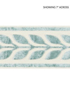 Vigne Velvet Tape Aquamarine SCT32780002 by Scalamandre Designer Trim