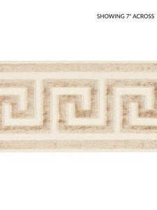 Greek Key Velvet Tape Fawn SCT32790002 by Scalamandre Designer Trim