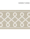 Soutache Embroidered Tape Pearl Grey SCT32810002 by Scalamandre Designer Trim
