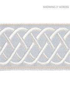 Helix Embroidered Tape Mineral SCT32840002 by Scalamandre Designer Trim
