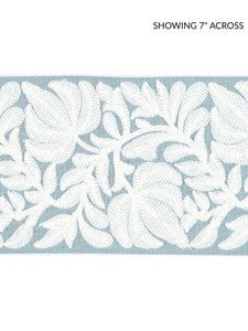 Coventry Embroidered Tape Sky SCT32960002 by Scalamandre Designer Trim