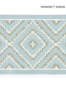 Medina Embroidered Tape Sky SCT33060002 by Scalamandre Designer Trim