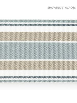 Marina Stripe Tape Seagull SCT33110002 by Scalamandre Designer Trim ISOLA INDOOR / OUTDOOR 100% POLYOLEFIN UNITED KINGDOM HEAVY DUTY Horizontal: and Vertical: 2.5 - Swanky Fabrics -