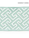 Labyrinth Embroidered Tape Aquamarine SCT33190002 by Scalamandre Designer Trim