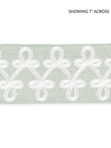 Empress Embroidered Tape Mineral SCT33210002 by Scalamandre Designer Trim