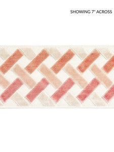 Parquet Velvet Tape Rose Quartz SCT33260002 by Scalamandre Designer Trim