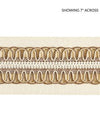 Colette Braided Tape Bisque SCV12420002 by Scalamandre Designer Trim