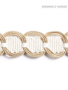 Crescent Braid Latte SCV12480002 by Scalamandre Designer Trim