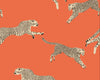 Leaping Cheetah Clementine SCWP88449D0002 by Scalamandre Designer Wallpaper