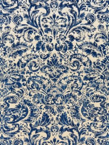 Palladio Velvet Damask Lapis SC165920003 by Scalamandre Designer Fabric