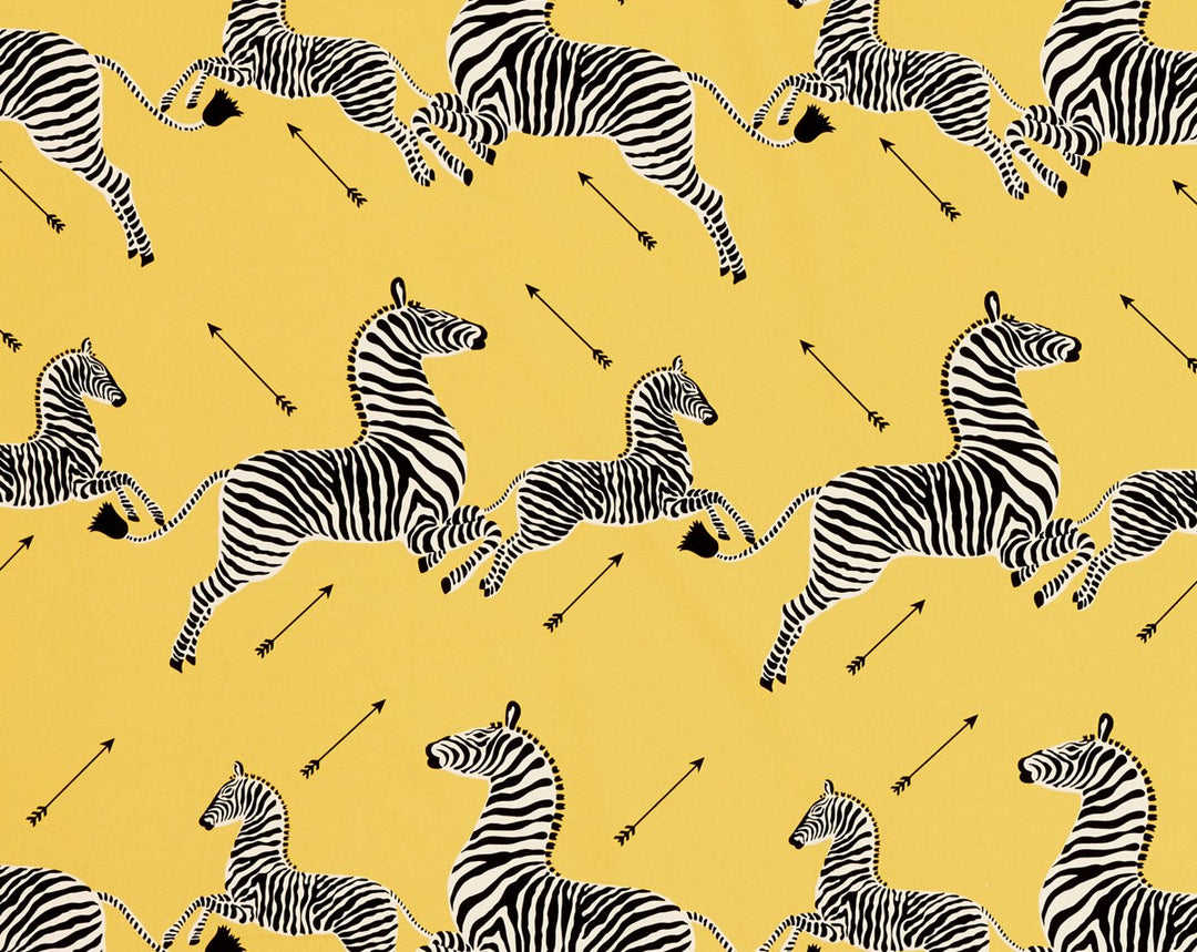 Zebras Petite Yellow SC166410003 by Scalamandre Designer Fabric