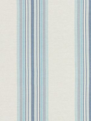 Nautical Stripe Caribe SC270690003 by Scalamandre Designer Fabric ENDLESS SUMMER INDOOR / OUTDOOR 100% POLYPROPYLENE BELGIUM HEAVY DUTY Horizontal: and Vertical: 18" 57 - Swanky Fabrics -