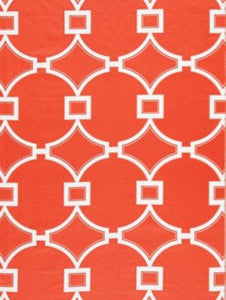 Circle Fret Coral SC270720003 by Scalamandre Designer Fabric