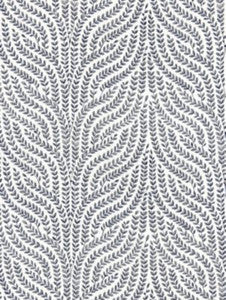 Willow Vine Embroidery Navy SC271250003 by Scalamandre Designer Fabric