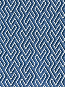 Maze Velvet Cobalt SC272370003 by Scalamandre Designer Fabric