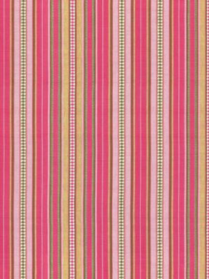 Nile Stripe Rose Garden SC272530003 by Scalamandre Designer Fabric SAHARA 100% COTTON INDIA MEDIUM DUTY Horizontal: 0.50" and Vertical: 18" 54 - Swanky Fabrics -